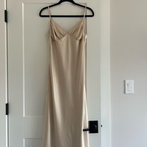 Abercrombie & Fitch Neutral Beige Satin Cami